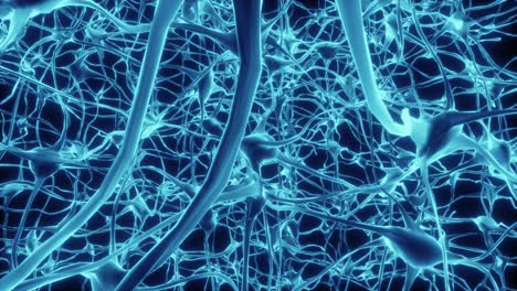 Neuronen-Gehirn-Geist-Axon-Gedanke-Neuronales-Netzwerk-Hologramm-Zelle-Gesundheit-Wissenschaft-4k
